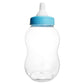 Homeford Jumbo Milk Bottle Coin Bank Baby Shower Plastic Container, 15-Inch, Light Blue