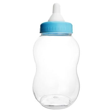 Homeford Jumbo Milk Bottle Coin Bank Baby Shower Plastic Container, 15-Inch, Light Blue