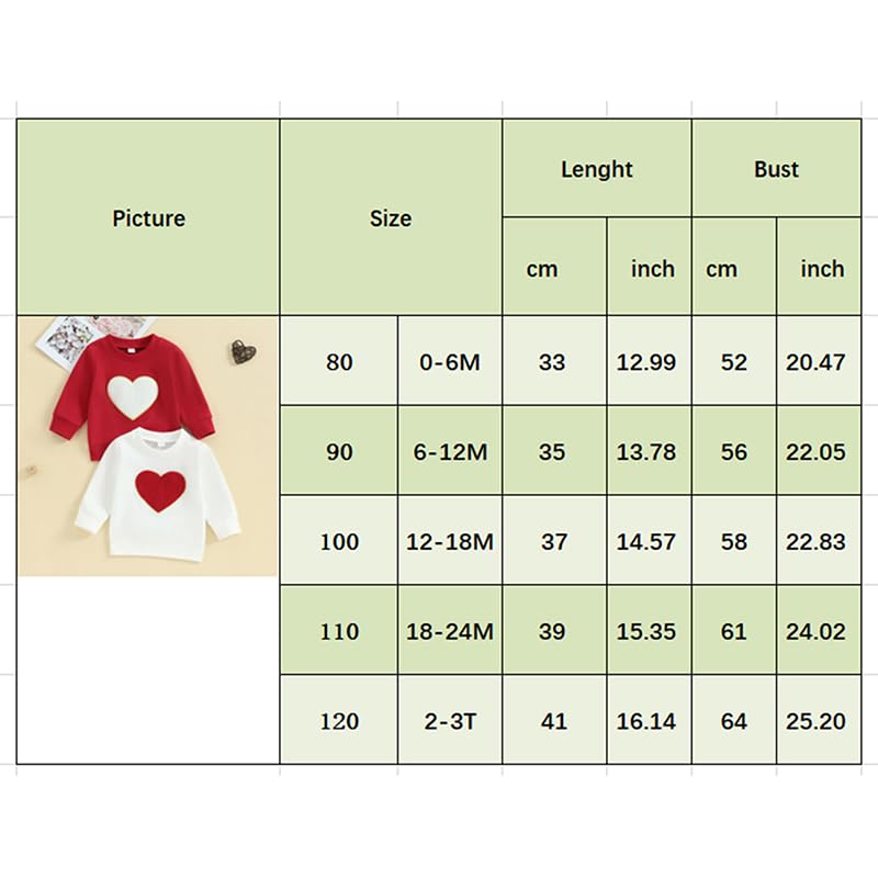 Eadrioss Valentines Baby Boy Girl Outfit Chenille Heart Crew Neck Sweatshirt Pullover Shirts Toddler Valentine'S Day Clothes