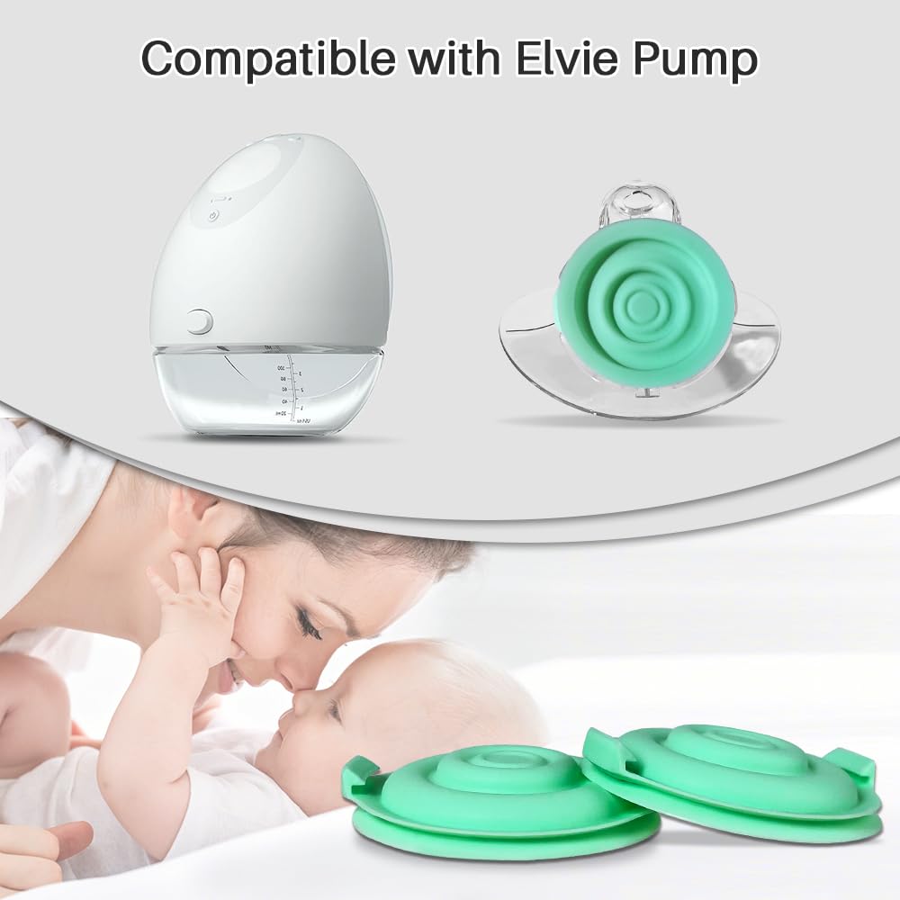 Tbuymax 4 Pc Pump Seals Compatible With Elvie Wearable Breast Pump Parts, Silicone Membrane Diaphragm Compatible With Elvie Pump