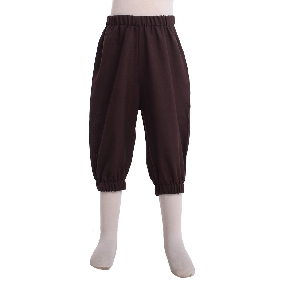 Boys Colonial Costume 18Th Century Colonial Boys Costume Boys Colonial Pants Boys Knicker Pants Size 7 8 10 12 14 16 (Brown, 12)