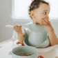 Ullabelle Suction Toddler Plates & Bowls Complete Set W/Spoon- Bpa Free 100% Food Grade Silicone- Microwave & Dishwasher Safe Ba