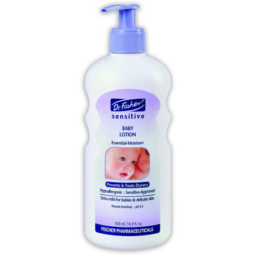 Dr. Fischer Sensitive Skin Baby Lotion, Natural and Calming for Newborns, Babies and Toddlers.