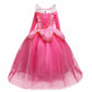 Dreamhigh Sleeping Beauty Princess Party Girls Costume Dress (Pink, 7-8 Years)