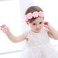 Flower Headbands For Baby Flower Crown Newborn Floral Headbands For 4-24 Months 3 Pack