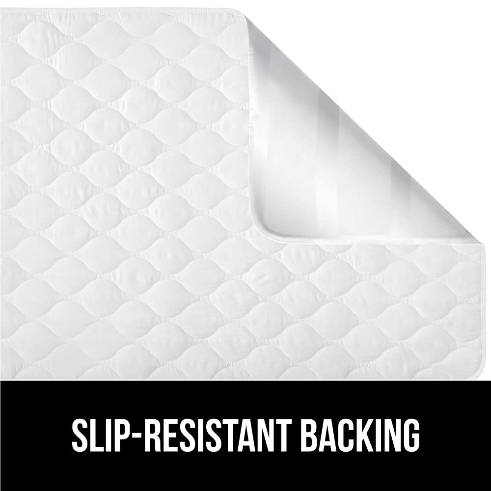 Gorilla Grip Washable Toddler Mattress Incontinence Pads, Reusable Waterproof Bed Underpads, Absorbent Leak Proof 52X34 2 Pack S