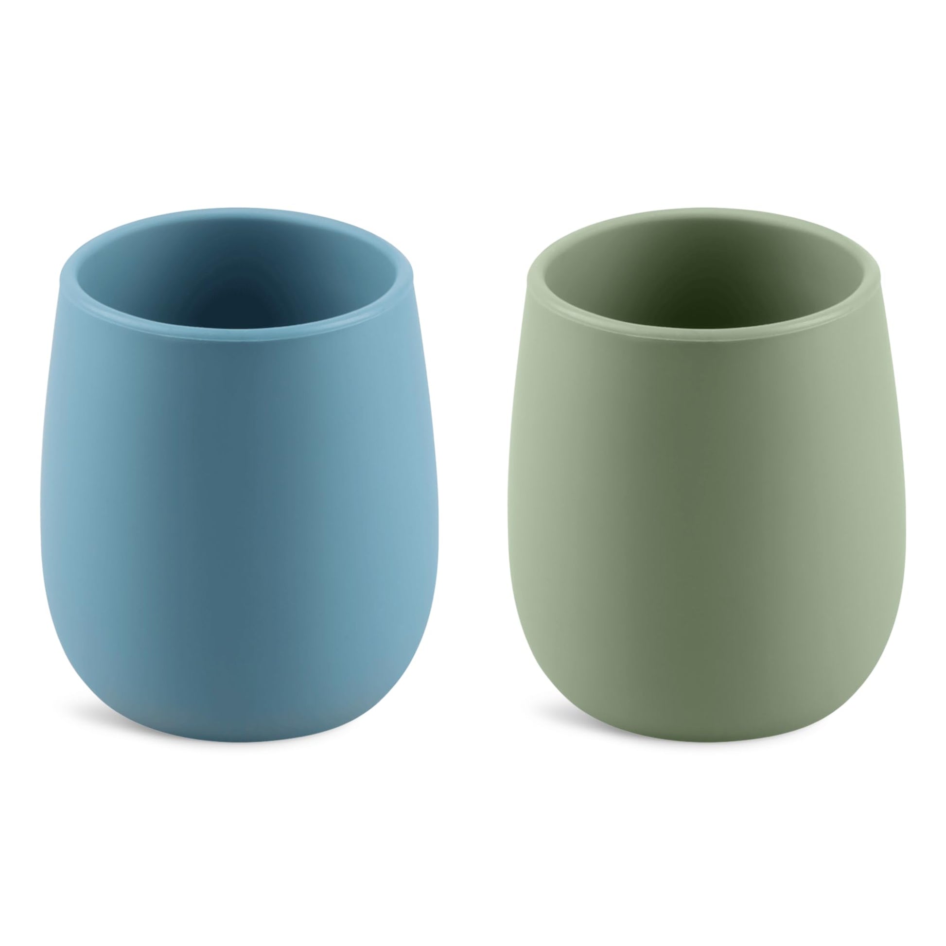 Mintlyfe Silicone Tiny Open Cups, Training Cups For Baby Led Weaning (Ether/Sage)