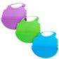 Aricsen 7 Pack Silicone Baby Bibs For Babies & Toddlers (6-72 Months), Plastic Adjustable Fit Waterproof Feeding, Easy Wipe Clea