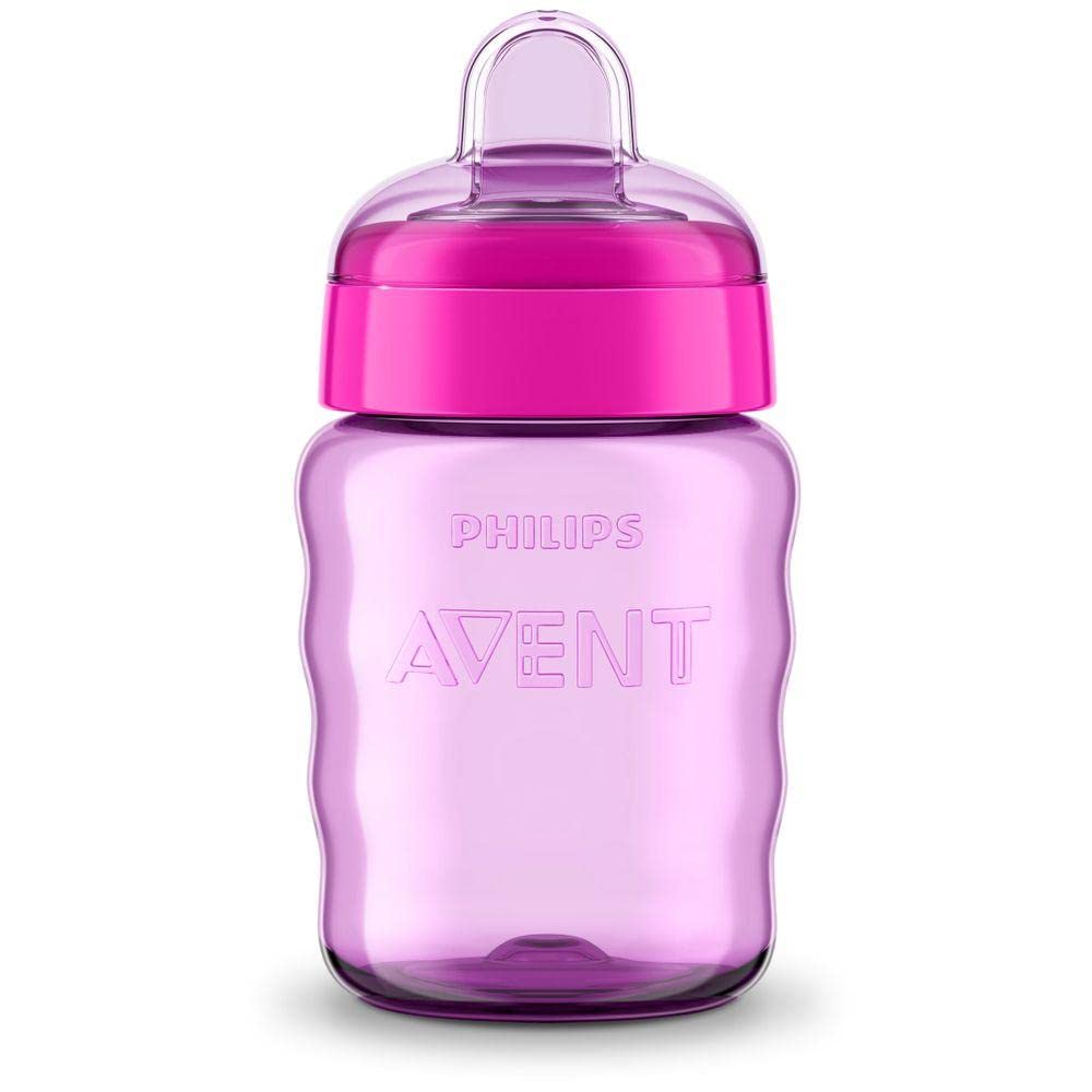 Avent Philips Silicone Classic Soft Spout Cup | 260Ml | Pink/Purple | 9M+ | Scf553/03