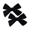 Vintage Velvet Bow Hair Clips for Baby Girl Kids Women Fall Velvet Christmas Hair Bows Barrettes Accessories (2 pcs Black)