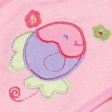 Spasilk 3 Pack Soft Terry Hooded Towel Set, Pink
