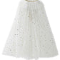 Fkkfyy Big Girl Cape Cloak Dresses Matching Princess Wedding Birthday Party Halloween Star Sequins Cape Summer Cloaks Costumes F