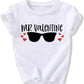 Toddler Boy Valentine'S Day T Shirt Cute Lover Boy Shirt Kids Funny Letter Print Valentine'S Day Shirts Tops (4-5T, White2)