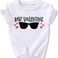 Toddler Boy Valentine'S Day T Shirt Cute Lover Boy Shirt Kids Funny Letter Print Valentine'S Day Shirts Tops (2-3T, White2)