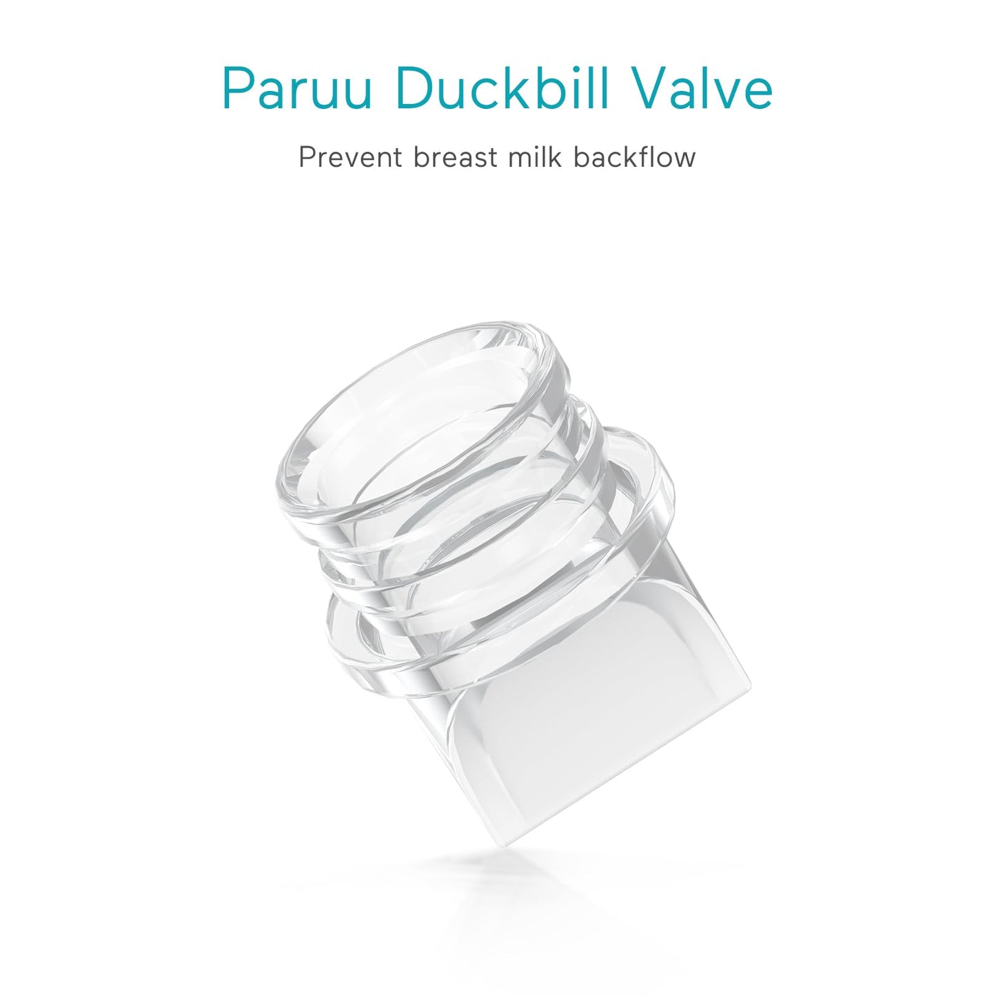 Paruu P10 Duckbill Valves & Silicone Diaphragm, P10 Original Breast Pump Parts, Wearable Breast Pump Replacement Accessories, 2
