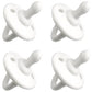 Pacifier Soother Baby 4 Pack of Pacifiers Newborn Teething 100% Food Grade Soft Silicone Certified BPA Free by Comfy Cubs 018 M