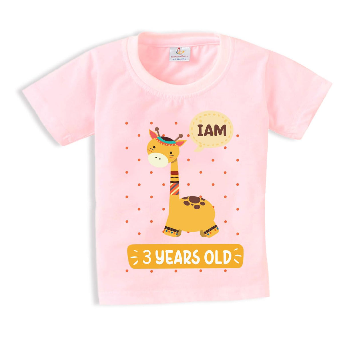 Baby Wish Toddler TShirt 3Rd Birthday Outfit For Boys & Girls Third Birthday Tee Round Neck Half Sleeve  Three Year Old Printe