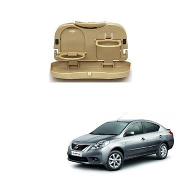 Stylish Foldable Compact Car Back Seat Tray for Food/Drinks/Cup/Bottle Holder Universal Pack of 1 Suitable for Nissan Sunny