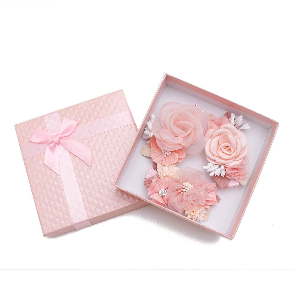 Flower Hair Clip Bfnaagirl Baby Girl Hair Bows Exquisite Hair Accessories Alligator Clips For Infants Toddlers Teen Kids Gift 3P