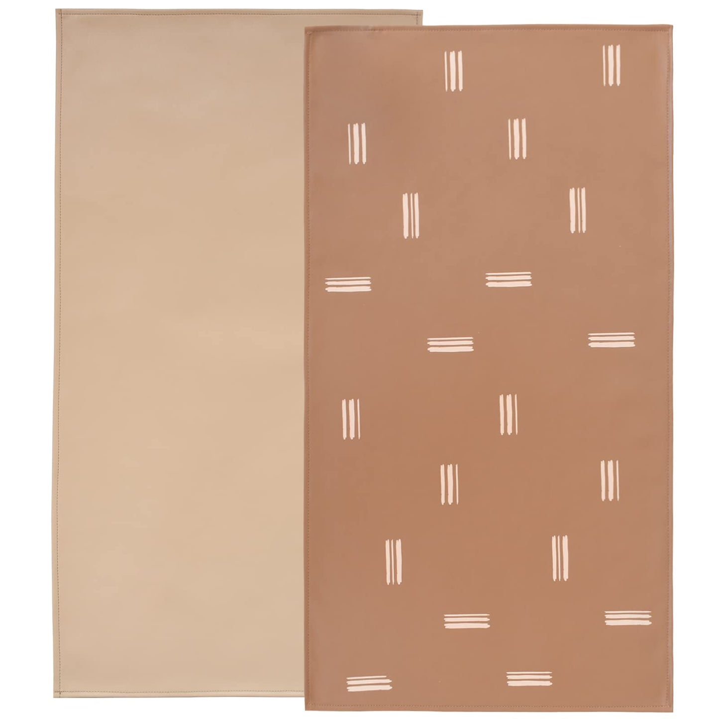 Owlowla Baby Diaper Changing Pad Portable Changing Mat Travel Changing Pad Liner For Baby And Small Toddler(Beige&Brush Strokes)