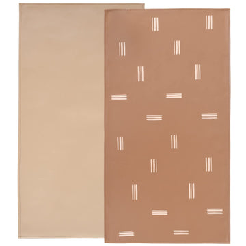 Owlowla Baby Diaper Changing Pad Portable Changing Mat Travel Changing Pad Liner For Baby And Small Toddler(Beige&Brush Strokes)