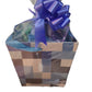 Blue Pixelated Graduation Birthday Gift Basket Gaming Gamer Gift Basket (Filled Gamer Easter Gift Basket)