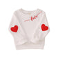 Modntoga Women Valentine'S Day Sweatshirt Toddler Girl Mommy And Me Crewneck Shirt Love Heart Print Long Sleeve Pullover Tops (W