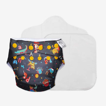 Superbottoms Uno Freesize Cloth Diaper | Cloth Diaper For Babies 3M To 3Y | Comes With Cloth Diaper Inserts | 1 Organic Cotton S