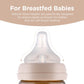 Ppsu All In One Baby Bottle, Ppsu Baby Bottle For Breastfeeding Babies, Anti-Colic Wide-Neck Non-Tip Stable Base, Easy To Clean