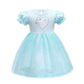 Dressy Daisy Ice Princess Tulle Dress For Toddler Girls Halloween Fancy Party Costume Summer Outfits Size 4T Blue, Style 23