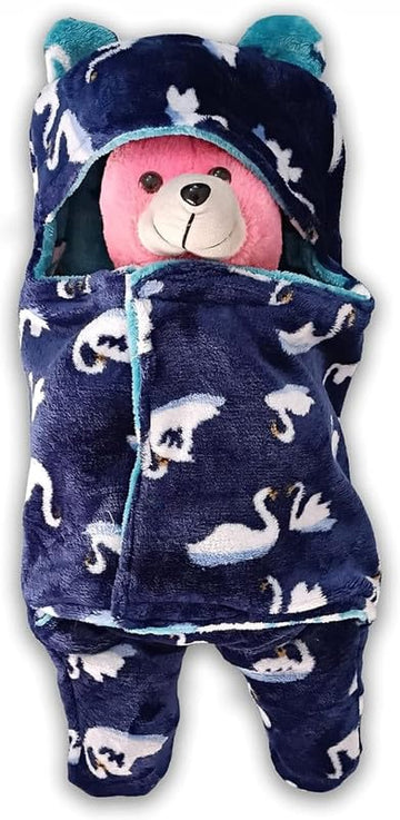DAGDIYA 3in1 Baby Blanket & Sleeping Bag for Newborns | Super Soft Baby Wrapper for Boys & Girls | Cozy, Breathable, AllSeaso