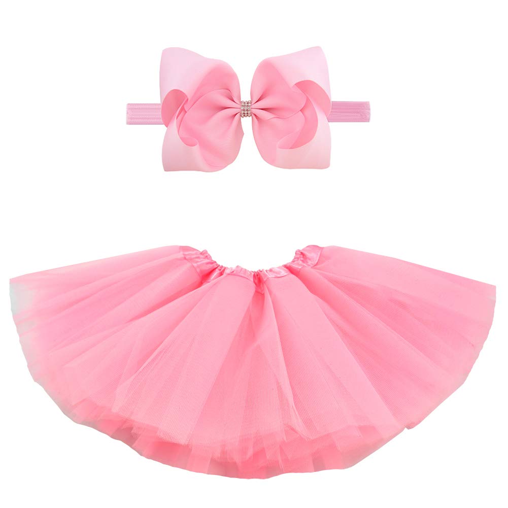 Bgfks 5 Layered Toddlers Tulle Tutu Skirt For Girls With Headband For – Cutebaby WBBAPB083465XB2