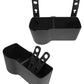 JAVOedge (2 Pack) Black Over the Back Car Seat Dual Cup and Food Holder for Kids, Storage