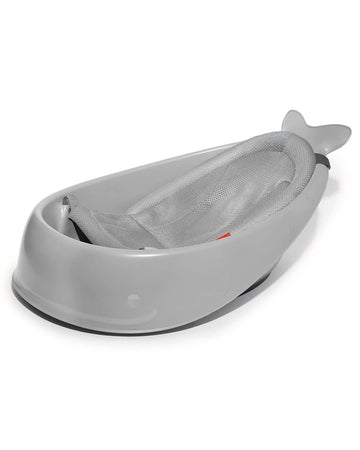 Skip Hop Infant Bath Tub 3-Stage Grow With Baby Smart Sling MOBY Bathtub Grey Age 0+
