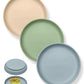 Qyeejong Classic Toddler Plates With Suction (3 Pack), Non Toxic & Bpa Free Silicone Suction Plates For Baby Toddler Kids, Non S