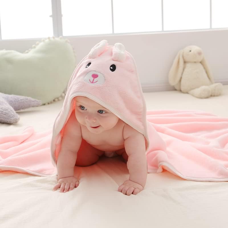 Catteyonce Hooded Baby Bath Towel-Ultra Soft, Absorbent And Hypoallergenic-Baby Bath Towels For Newborn Boy And Girl(Pink Cat, 3