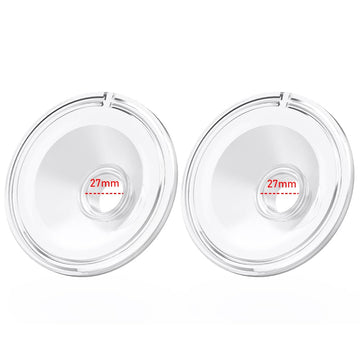 2pcs Silicone Flange 27mm Compatible with Momcozy S12 Pro/S9 Pro/S12 Breast Pump,TSRETE S12/Kmaier S12 Wearable Breast Pumps, Sh