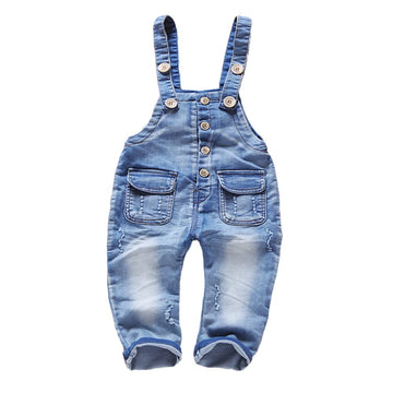 Kidscool Space Baby & Little Boys/Girls Denim Overalls,Jean Workwear,Light Blue,18-24 Months