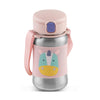 JAYPEE Lil Buds Baby Sipper Bottle for Kids |Food Grade Inner Stainless Steel with Straw|Better Grip with Silicone Cladding|Adju