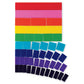hand2mind Plastic Rainbow Blank Fraction Tiles, Montessori Math Materials, Fraction Manipulatives, Unit Fraction, Fraction Bars