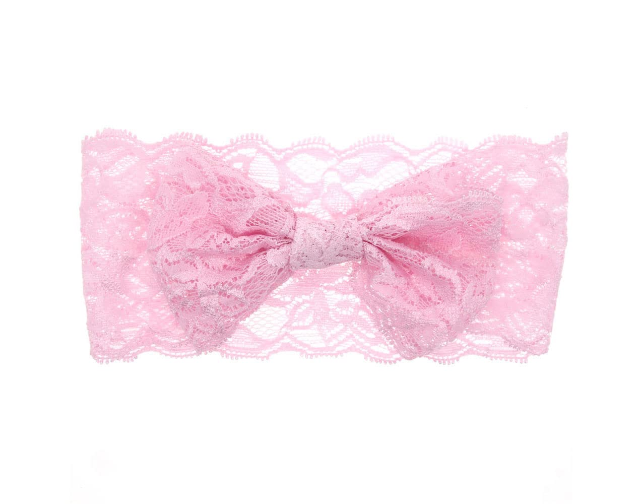 Koolgil Baby Girl'S Elegant Lace Bow Knot Headband Children'S Rhinestone Pearl Lace Headband For Birthday Party Photography (Pin