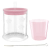 grabease Transition Sippy Cup Set - Sippy Cups for Toddlers - Spill-Proof Straw Tumbler with Cleaning Brush - Phthalate & PVC-Fr