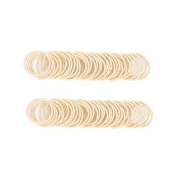 100Pcs Baby Hair Ties Small Elastic Toddler Hair Ties Seamless Hair Bands Ponytail Holders For Kids Girls(2 Mm X 2.5 Cm,Beige Bl