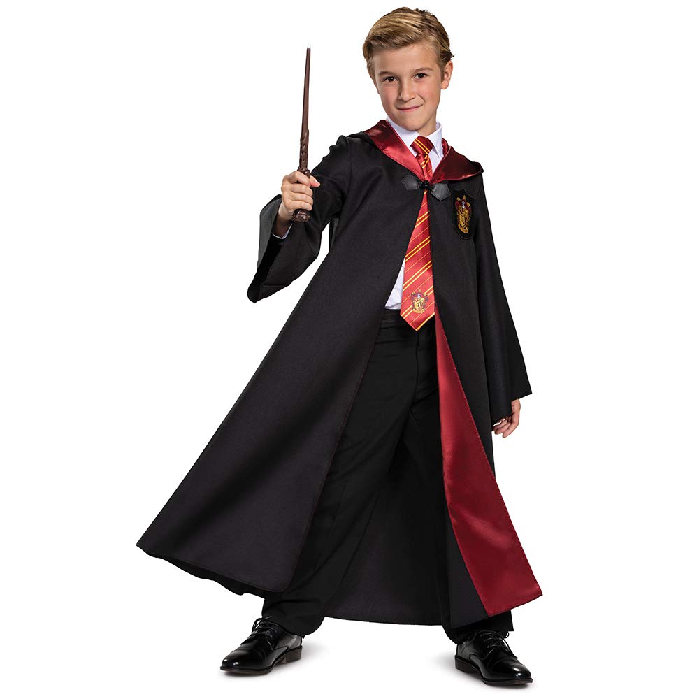 Disguise Harry Potter Gryffindor Robe, Official Hogwarts Wizarding World Costume Robe, Deluxe Kids Dress Up Accessory, Child Siz