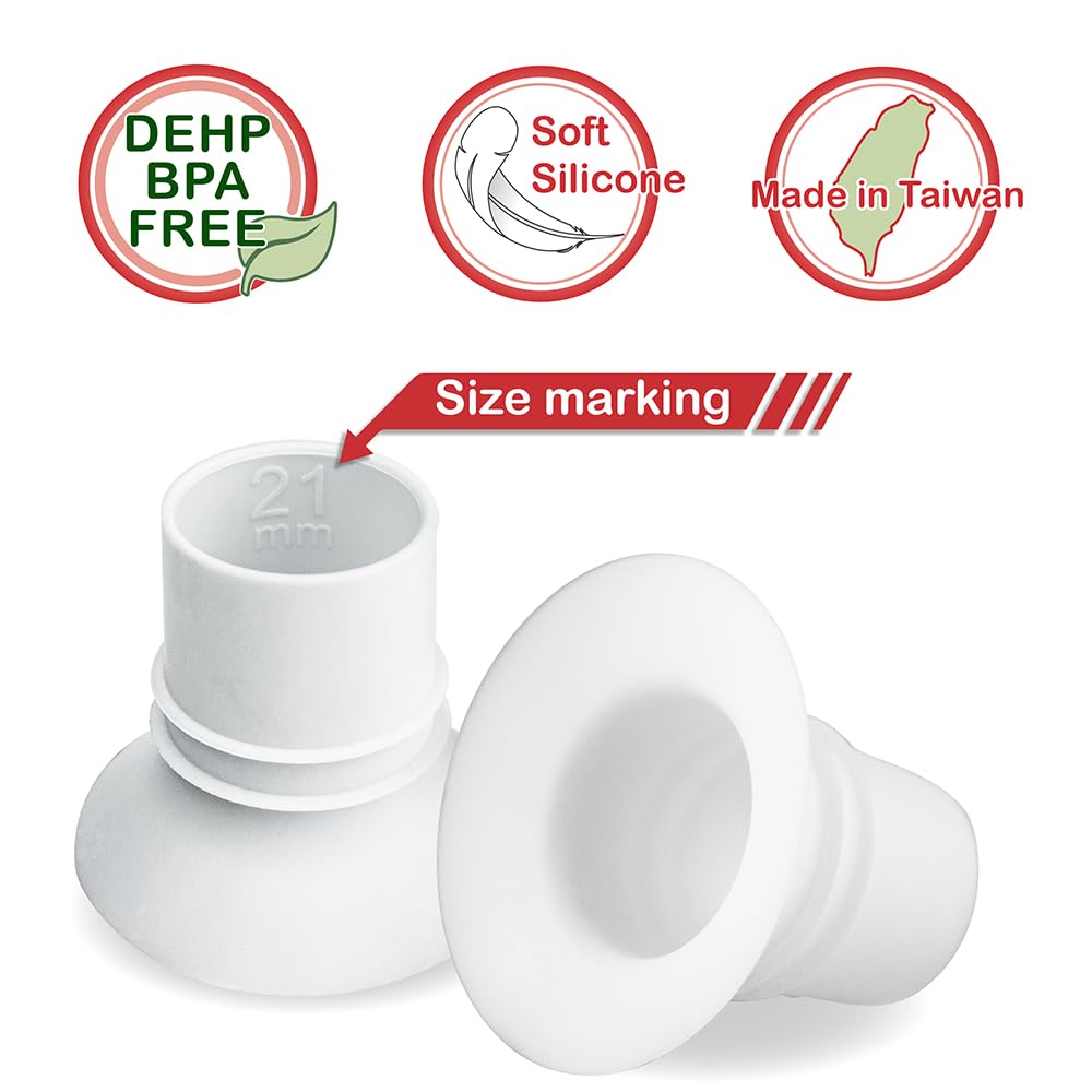 Nenesupply 21Mm Flange Insert Compatible With Elvie Flange Pump Parts Elvie Stride Flange Momcozy Medela Flange Spectra Willow R