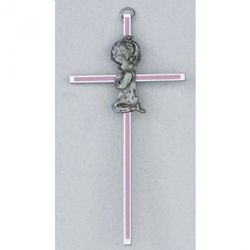 6' Girl Cross Pink Great New Baby Infant Christening Baptism Shower Gift