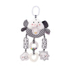 D-KINGCHY Baby Toys Car Seat Stroller Plush Hanging Rattle Animal Stuffed Hanging Toy with Teether Rattle Sound for 0-3 Years Ol