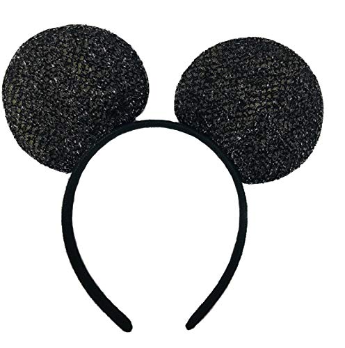 Winvin Set Of 24 Mouse Costume Deluxe Fabric Ears Headband Red Bow Boys Girls Birthday Party Hairs Accessories Baby Shower Headw