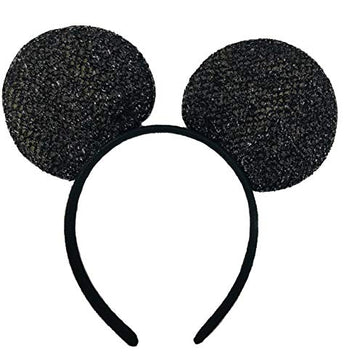 Winvin Set Of 24 Mouse Costume Deluxe Fabric Ears Headband Red Bow Boys Girls Birthday Party Hairs Accessories Baby Shower Headw