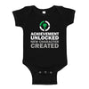The Shirt Den Achievement Unlocked New Character Created Baby One Piece Nb Black